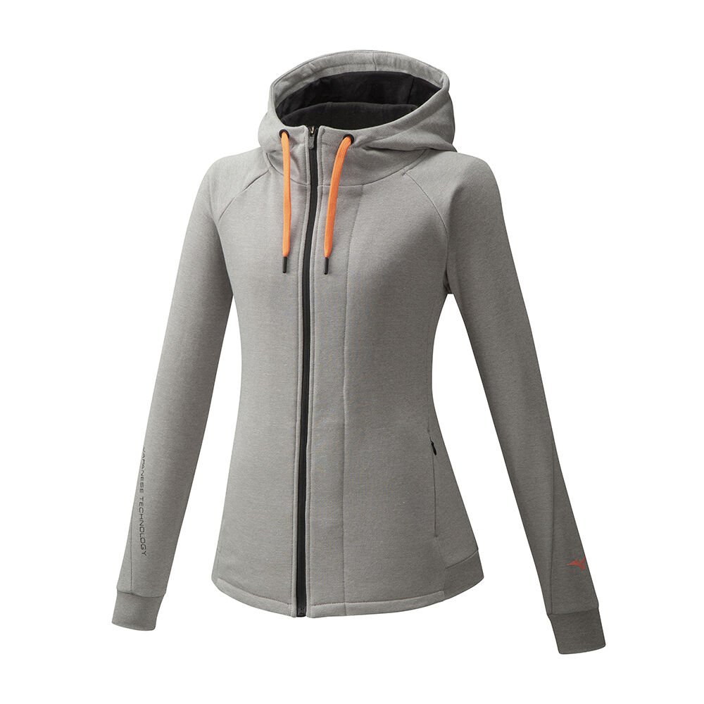 Damske Mikina Mizuno Athletic Zip Siva Vypredaj FNBE68290